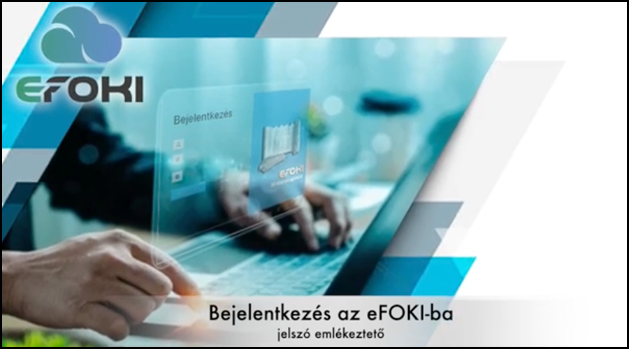 Bejelentkezs az eFOKI rendszerbe