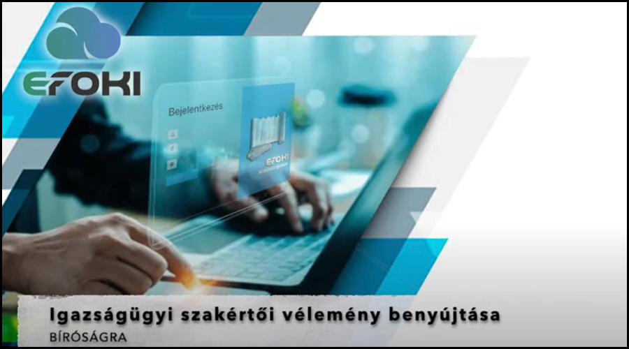 Tjkoztat az igazsggyi szakrti vlemny elektronikus benyjtsrl