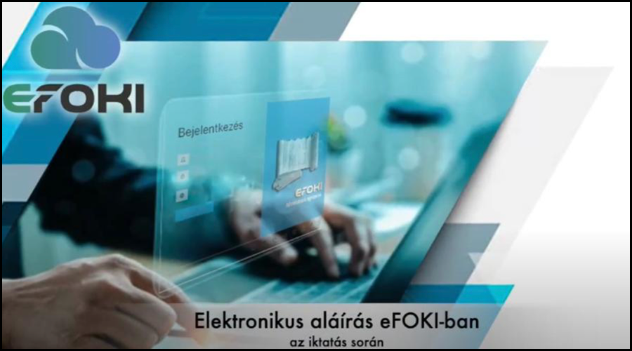 Elektronikus alrs az eFOKI-ban